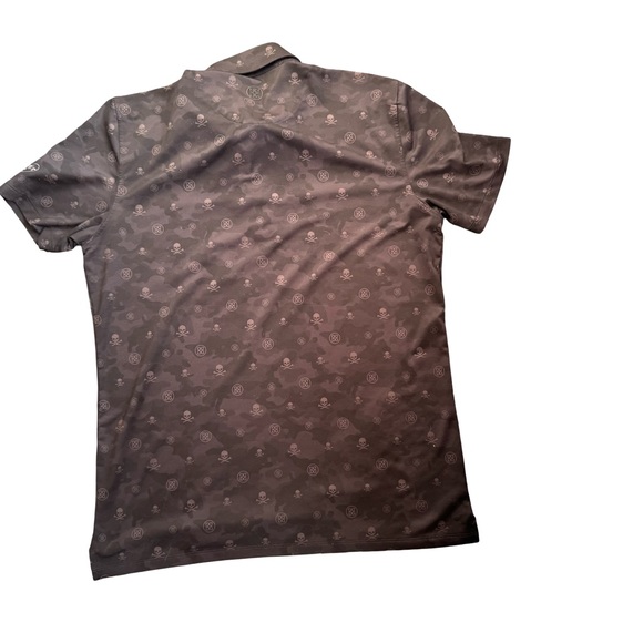 G/Fore Men's‎ Icon Camo Golf Polo Onyx Skull Print embroidered logo  size  Large - Picture 7 of 7